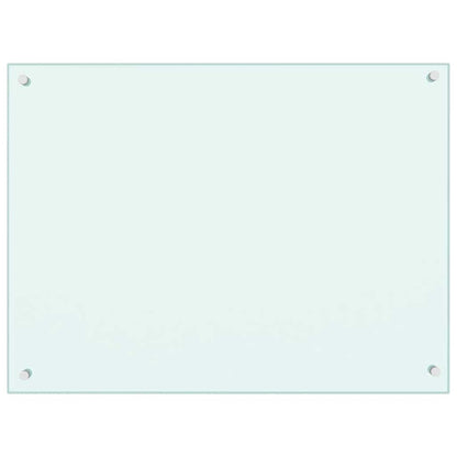 Kitchen Backsplashes 2 pcs White 80x60 cm Tempered Glass