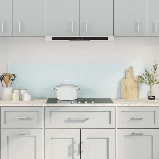 Kitchen Backsplashes 2 pcs White 80x60 cm Tempered Glass