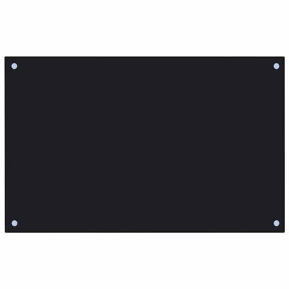 Kitchen Backsplashes 2 pcs Black 80x50 cm Tempered Glass