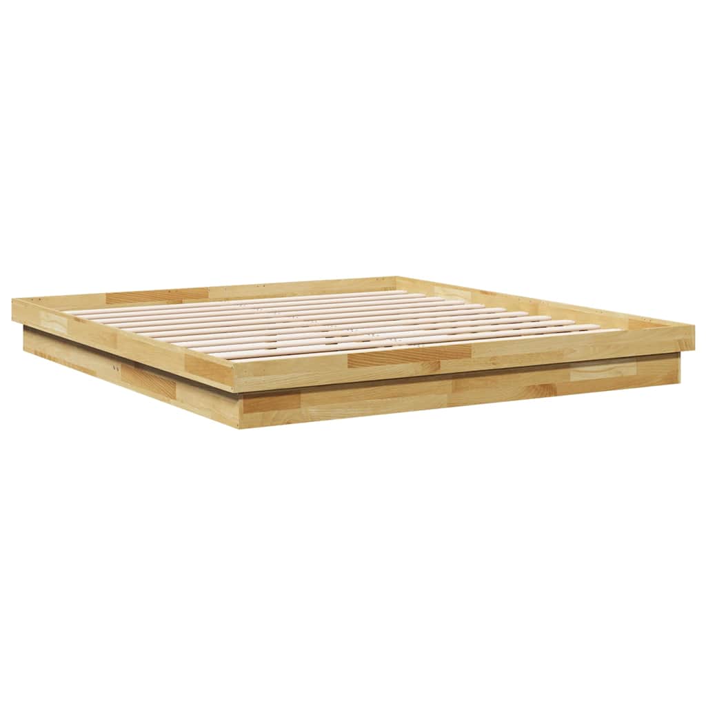 Bed Frame without Mattress 180x200 cm Super King Solid Wood Oak
