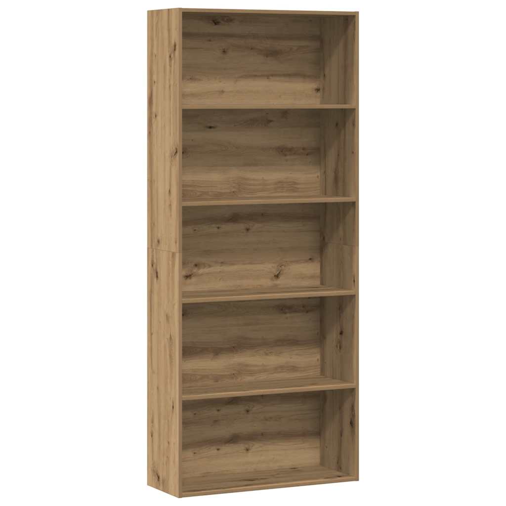 Book Cabinet Artisian Oak 80x30x189 cm Engineered Wood