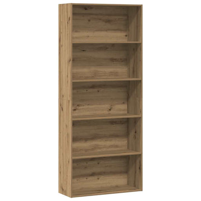 Book Cabinet Artisian Oak 80x30x189 cm Engineered Wood