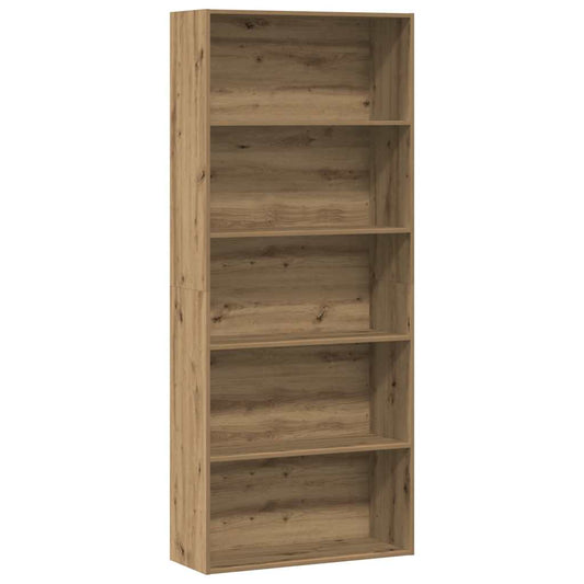 Book Cabinet Artisian Oak 80x30x189 cm Engineered Wood