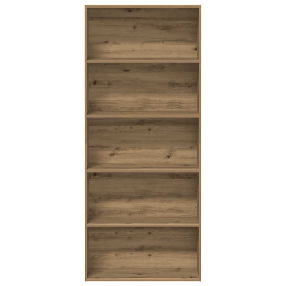 Book Cabinet Artisian Oak 80x30x189 cm Engineered Wood