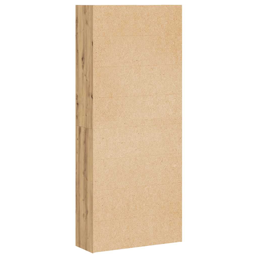 Book Cabinet Artisian Oak 80x30x189 cm Engineered Wood