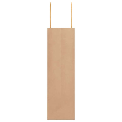 Paper Bags 50 pcs with Handles Brown 21x11x36 cm