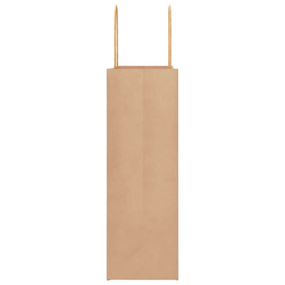 Paper Bags 50 pcs with Handles Brown 26x12x35 cm