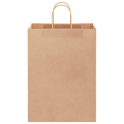 Paper Bags 50 pcs with Handles Brown 32x17x44 cm