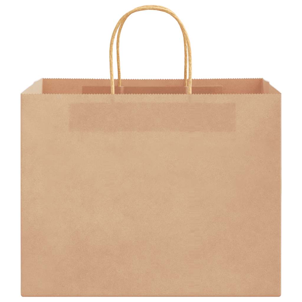 Paper Bags 50 pcs with Handles Brown 32x22x24 cm