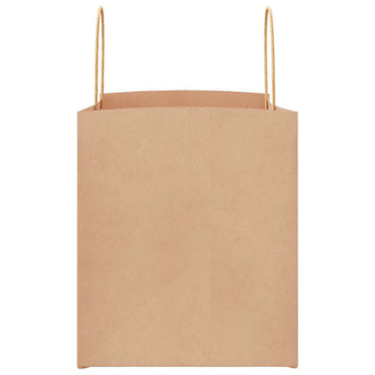 Paper Bags 50 pcs with Handles Brown 32x22x24 cm