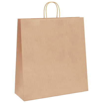 Paper Bags 50 pcs with Handles Brown 45x17x48 cm