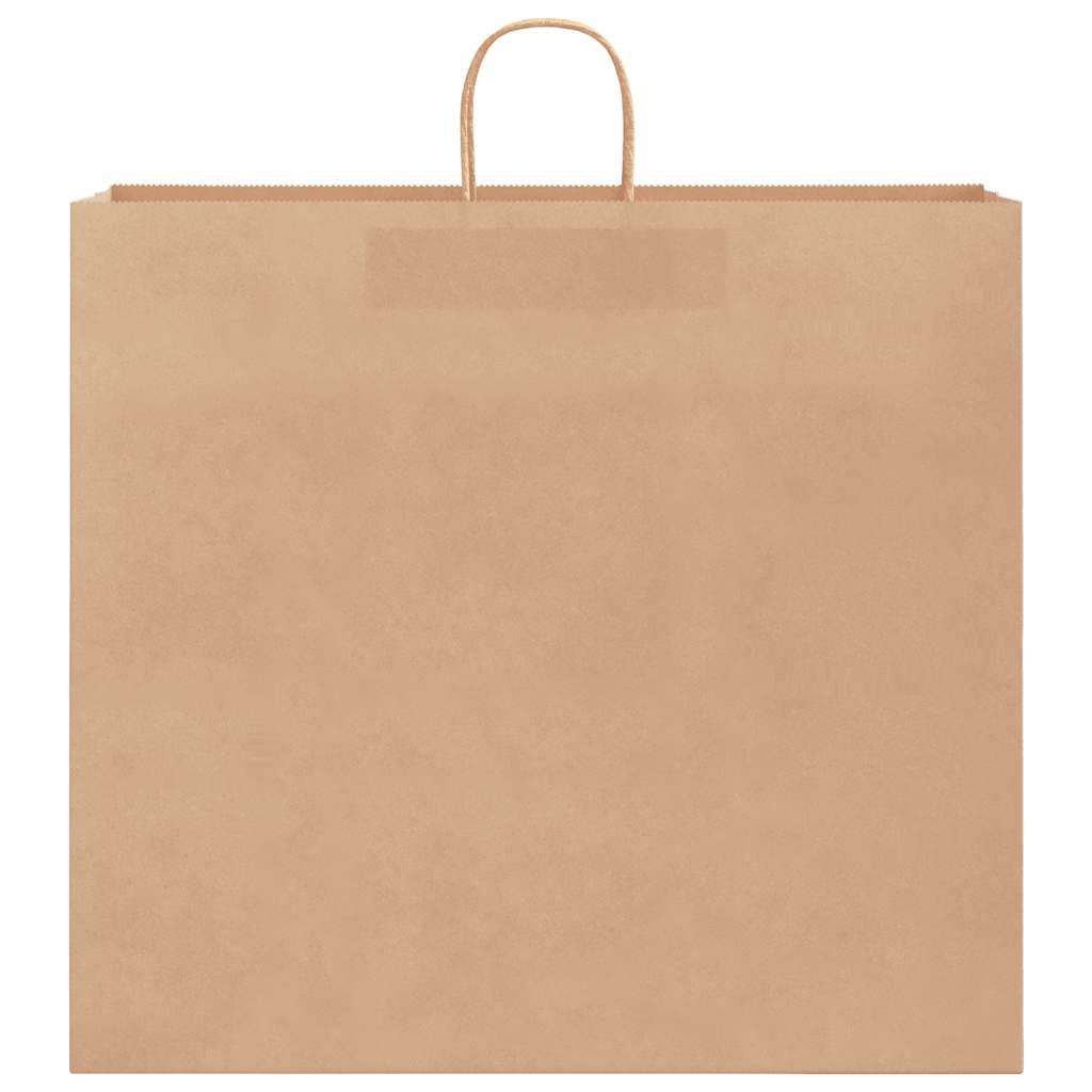 Paper Bags 250 pcs with Handles Brown 54x15x49 cm