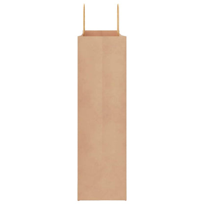 Paper Bags 250 pcs with Handles Brown 54x15x49 cm