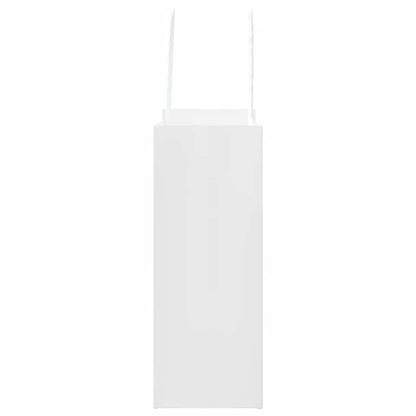 Paper Bags 50 pcs with Handles White 18x8x22 cm