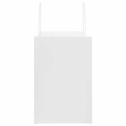 Paper Bags 50 pcs with Handles White 26x17x25 cm