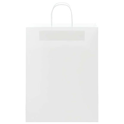 Paper Bags 50 pcs with Handles White 32x12x42 cm