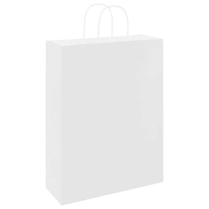 Paper Bags 50 pcs with Handles White 32x12x42 cm