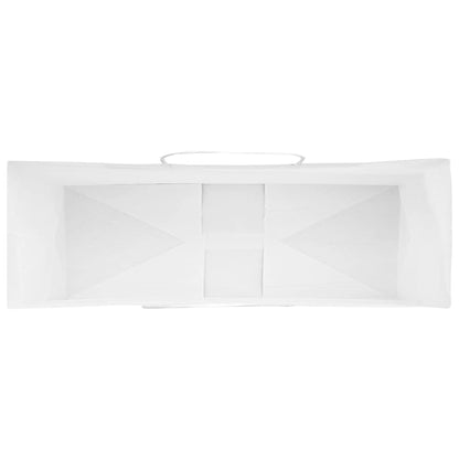 Paper Bags 50 pcs with Handles White 32x12x42 cm