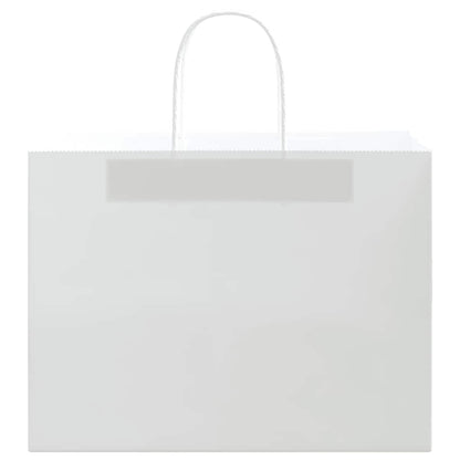 Paper Bags 50 pcs with Handles White 32x17x25 cm