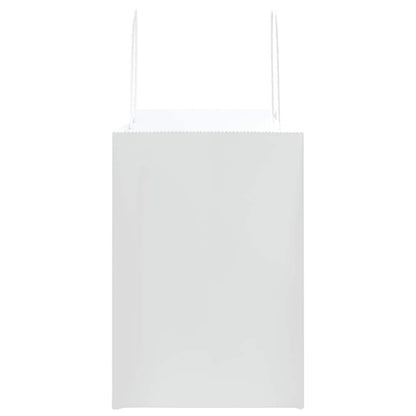 Paper Bags 50 pcs with Handles White 32x17x25 cm