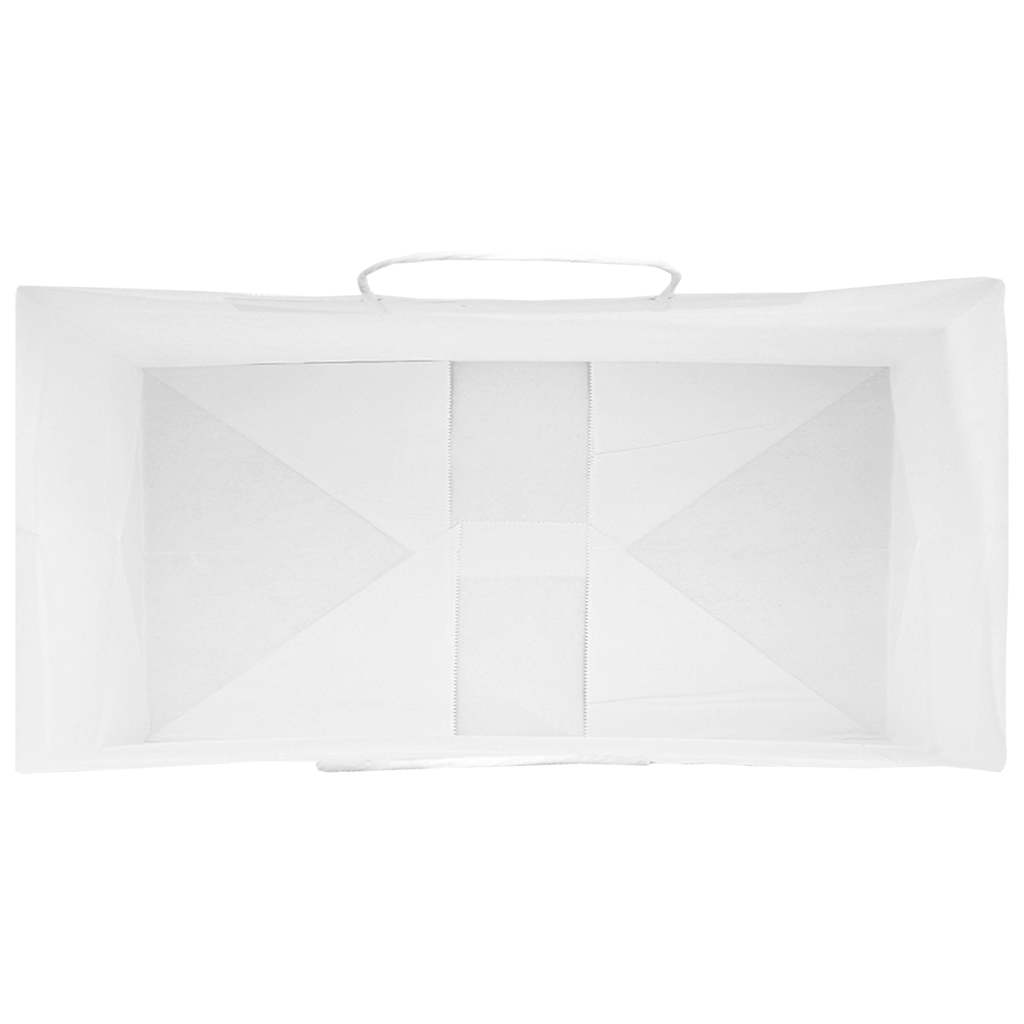 Paper Bags 50 pcs with Handles White 32x17x25 cm