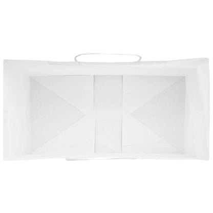 Paper Bags 50 pcs with Handles White 32x17x25 cm