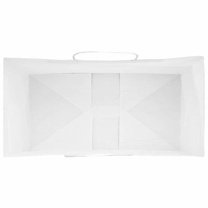 Paper Bags 50 pcs with Handles White 32x17x44 cm