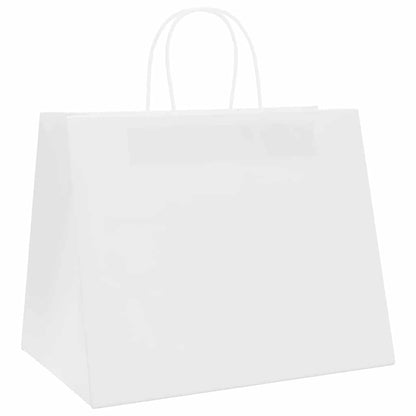 Paper Bags 50 pcs with Handles White 32x22x24 cm