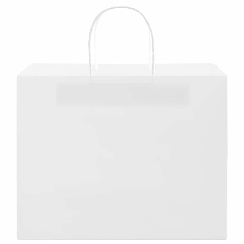 Paper Bags 50 pcs with Handles White 32x22x24 cm