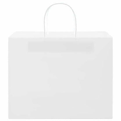Paper Bags 50 pcs with Handles White 32x22x24 cm
