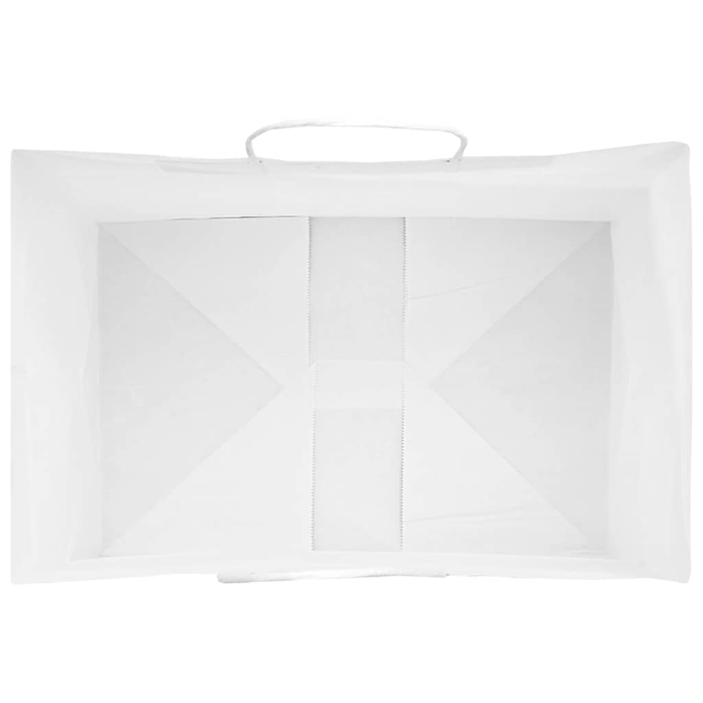 Paper Bags 50 pcs with Handles White 32x22x24 cm