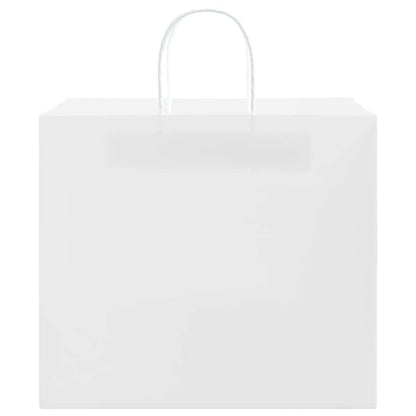 Paper Bags 50 pcs with Handles White 32x22x28 cm