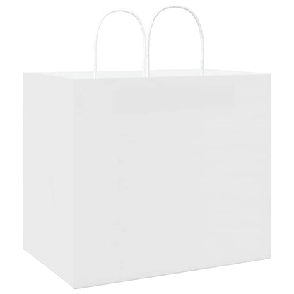 Paper Bags 50 pcs with Handles White 32x22x28 cm