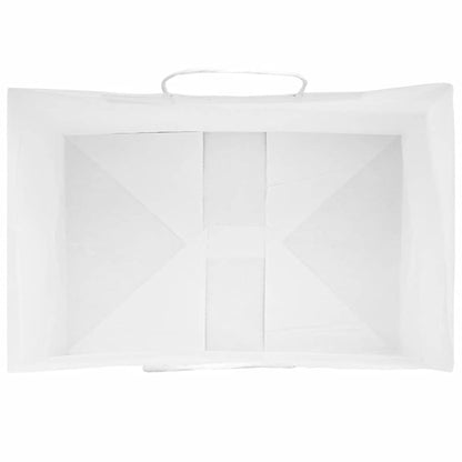 Paper Bags 50 pcs with Handles White 32x22x28 cm