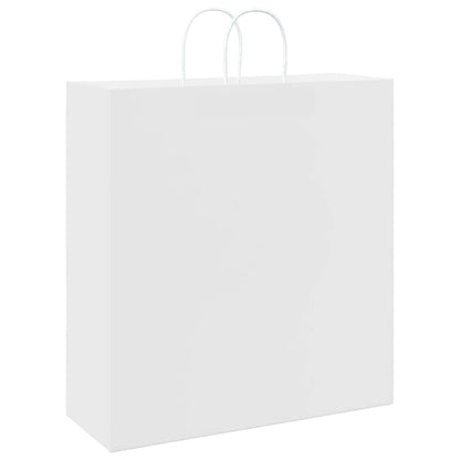 Paper Bags 50 pcs with Handles White 45x17x48 cm