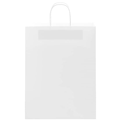 Paper Bags 250 pcs with Handles White 32x12x42 cm