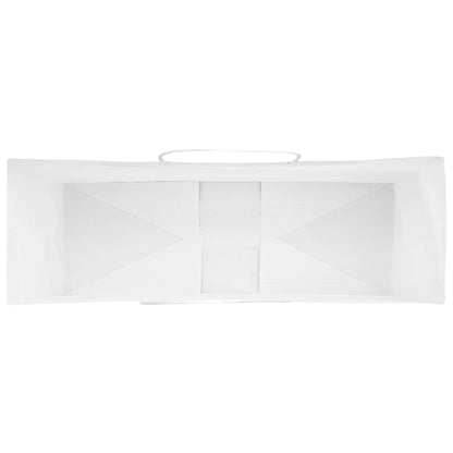Paper Bags 250 pcs with Handles White 32x12x42 cm