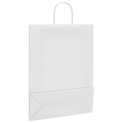 Paper Bags 250 pcs with Handles White 32x12x42 cm