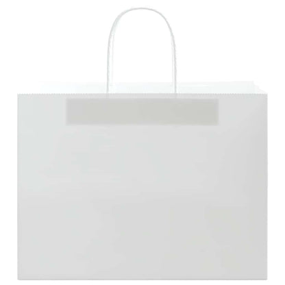 Paper Bags 250 pcs with Handles White 32x17x25 cm