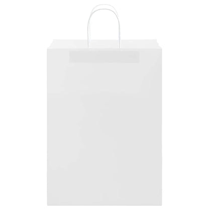 Paper Bags 250 pcs with Handles White 32x17x44 cm