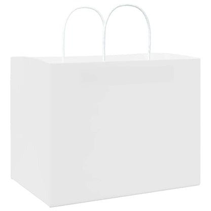 Paper Bags 250 pcs with Handles White 32x22x24 cm