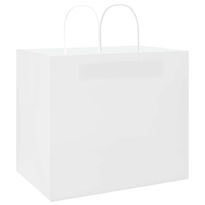 Paper Bags 250 pcs with Handles White 32x22x28 cm