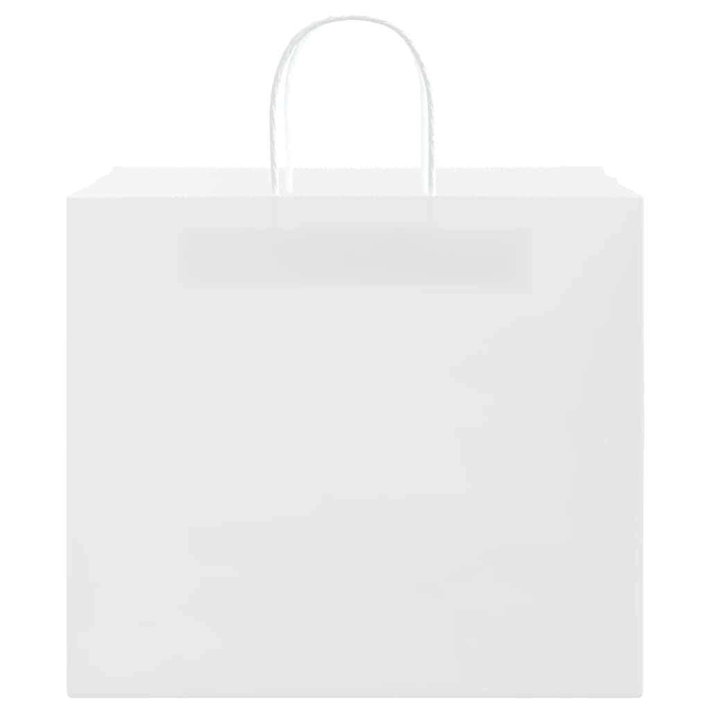 Paper Bags 250 pcs with Handles White 32x22x28 cm