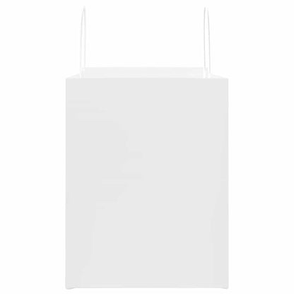 Paper Bags 250 pcs with Handles White 32x22x28 cm