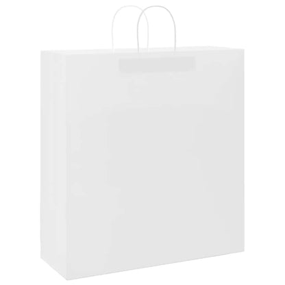 Paper Bags 250 pcs with Handles White 45x17x48 cm
