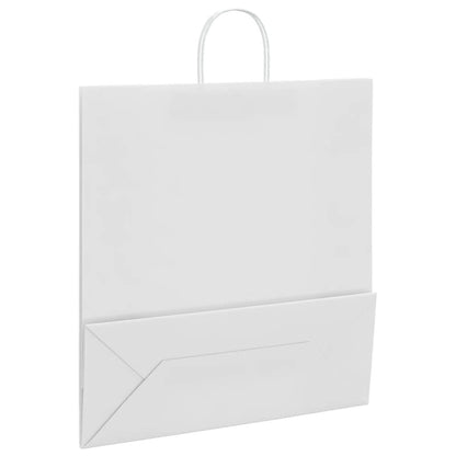 Paper Bags 250 pcs with Handles White 45x17x48 cm
