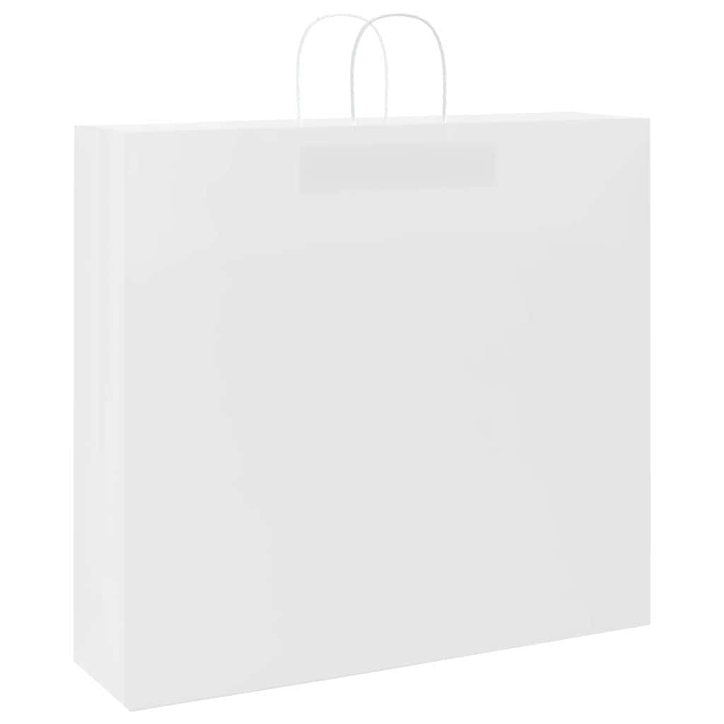 Paper Bags 250 pcs with Handles White 54x15x49 cm