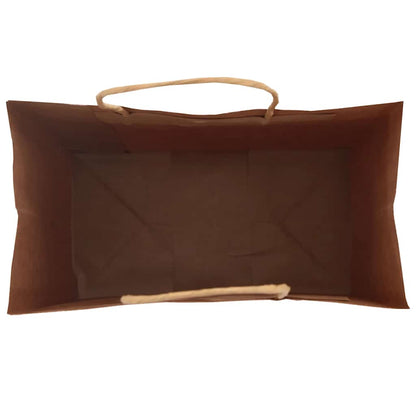 Paper Bags 50 pcs with Handles Black 15x8x21 cm