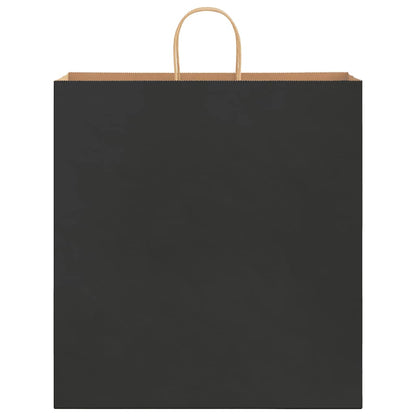 Paper Bags 50 pcs with Handles Black 45x17x48 cm