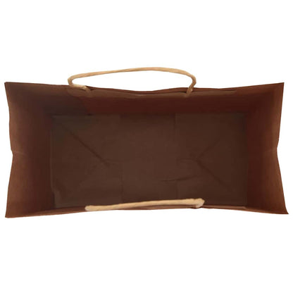Paper Bags 250 pcs with Handles Black 21x11x28 cm